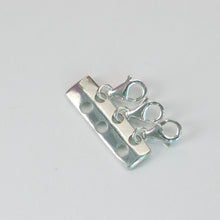 Load image into Gallery viewer, Minimalist silver necklace separator for layering