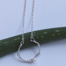 Load image into Gallery viewer, Twig necklace, sterling silver chain necklace