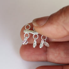 Load image into Gallery viewer, Twig silver necklace separator for layering