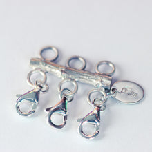 Load image into Gallery viewer, Twig silver necklace separator for layering