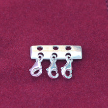 Load image into Gallery viewer, Minimalist silver necklace separator for layering