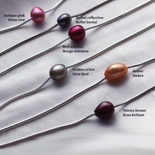 Load image into Gallery viewer, One-pearl necklace in silver
