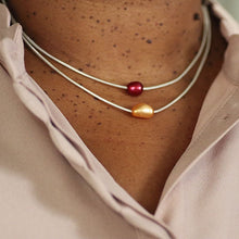 Load image into Gallery viewer, One-pearl necklace in silver