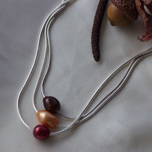 Load image into Gallery viewer, One-pearl necklace in silver