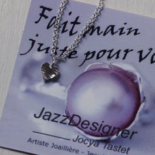 Load image into Gallery viewer, Dainty silver heart bracelet