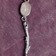 Load image into Gallery viewer, Long dangle silver earrings - morganites and pearls