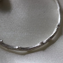 Load image into Gallery viewer, Twig hoop earrings, sterling silver hoop earrings