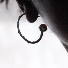 Load image into Gallery viewer, Twig hoop earrings, sterling silver hoop earrings