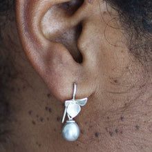 Load image into Gallery viewer, Dainty dangle earrings, sterling silver (925 Silver)