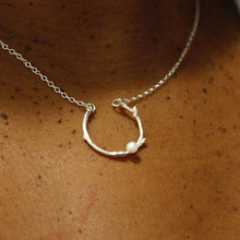 Load image into Gallery viewer, Twig necklace, sterling silver chain necklace
